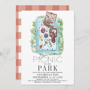Picnic in het Baby shower van de Waterverf Park Kaart