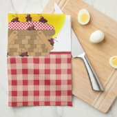 Picnic in het park | Gepersonaliseerd Theedoek (Quarter Fold)