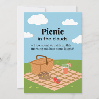 Picnic in the Clouds-Whimsical Outdoor Invitation