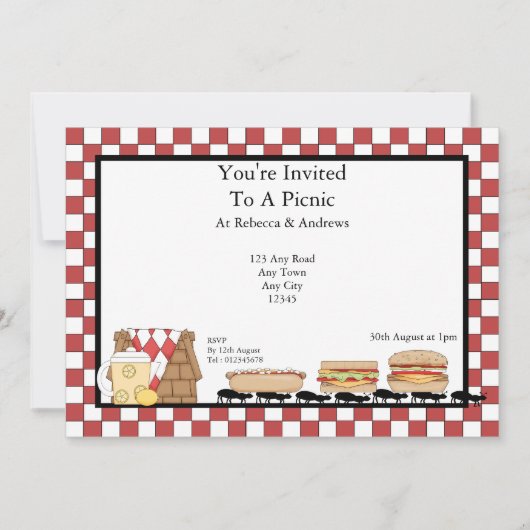 Picnic Kaart (Voorkant)