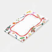 Picnic Lijst Schattigee CUSTOM boodschappenlijstje Post-it® Notes (Schuin)