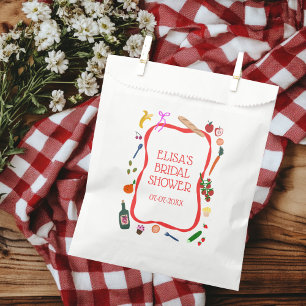Picnic Modern Schattige Hand getrokken CUSTOM Vrij Bedankzakje