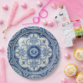 Picnic op Minton Holland Blue & White Paper 1896 Papieren Bordje (Feest)