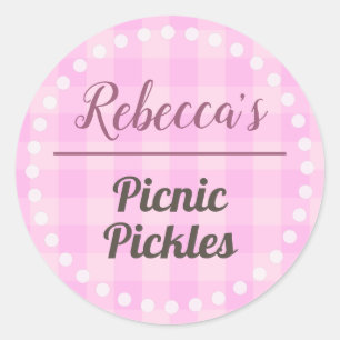 Picnic Pickles Ronde Sticker