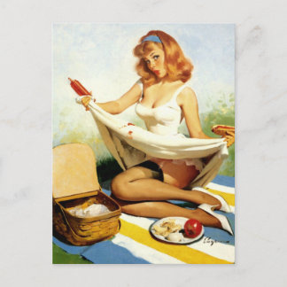 Picnic Pin-up Briefkaart