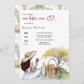 Picnic | Rustisch Vrijgezellenfeest Kaart (Voorkant / Achterkant)