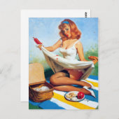 Picnic Spill omhoog Briefkaart (Voorkant / Achterkant)