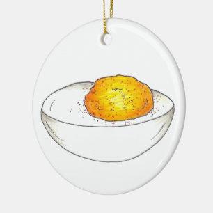 Picnic Style Deviled Pickled Egg Keramisch Ornament