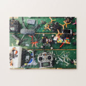 Picnic Table met Drones en Graffiti Legpuzzel (Horizontaal)