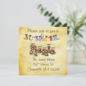 Picnic-uitnodiging Kaart (Staand voorkant)