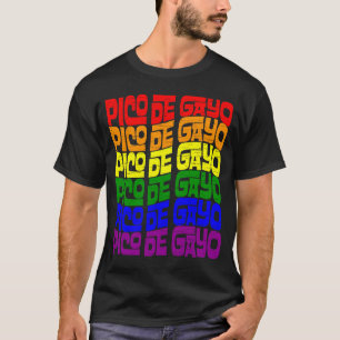 Pico de Gayo LGBT Gay Lesbische Pride Voor Mannen T-shirt
