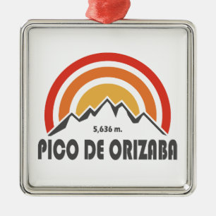 Pico de Orizaba Mexico Metalen Ornament