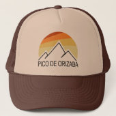 Pico de Orizaba Mexico Retro Trucker Pet (Voorkant)