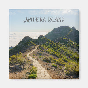 Pico Ruivo hike landschap, Madeira reis Magneet