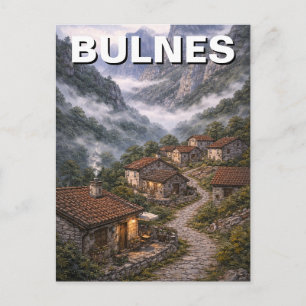Picos de Europa Bulnes Spanje Reizen Briefkaart