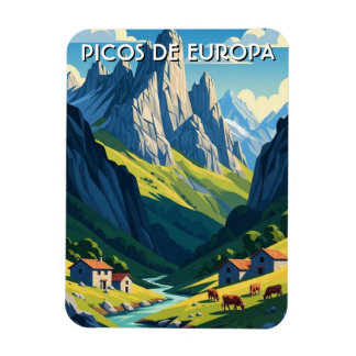 PIcos de Europa Spain Travel Magneet