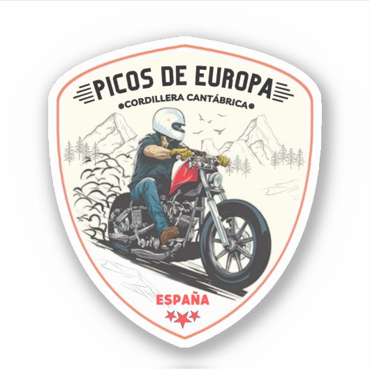 Picos de Europa spanish Cantabrian Mountains Sticker (Voorkant)