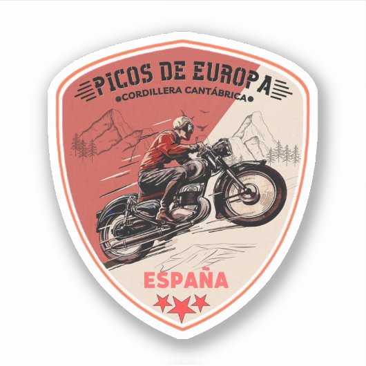 Picos de Europa spanish Cantabrian Mountains Sticker (Voorkant)