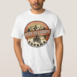 Picos de Europa Spanje Motorfiets T-shirt