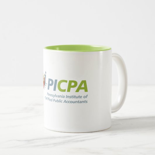 PICPA-Mok Tweekleurige Koffiemok (Voorkant rechts)