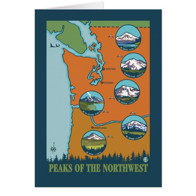 Pics du Nord-Ouest - 5 montagnes différentes (Devant)