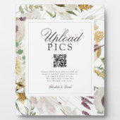  PICS HAPPEN! Modern Spring Wedding QR CodeGallery Fotoplaat (Voorkant)