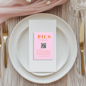 Pics happen! Photo, QR-Code, Wedding Informatiekaartje