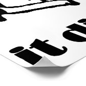 Pics of het gebeurde niet Retro Poster (Hoek)