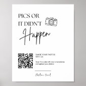 Pics of het gebeurde niet wegwerp camera bruiloft poster (Voorkant)