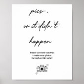 Pics of het gebeurde niet wegwerp camera bruiloft poster (Voorkant)