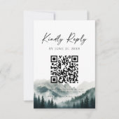 Pics verdoyants Forêt brumeuse Aquarelle RSVP (Devant)