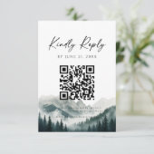 Pics verdoyants Forêt brumeuse Aquarelle RSVP (Debout devant)