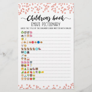 Pictionary van het kinderboek Emoji met Answers ga