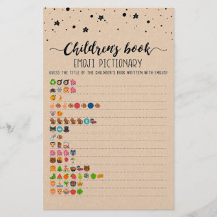 Pictionary van het kinderboek Emoji met Answers ga