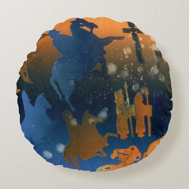 Pictish Ceremony Rond Kussen (Voorkant)