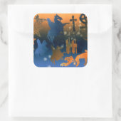 Pictish Ceremony Vierkante Sticker (Tas)