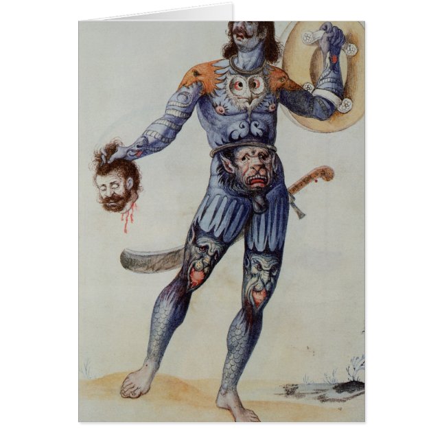 Pictish Man met een menselijk hoofd (Voorkant)