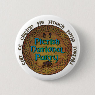 Pictish National Party Ronde Button 5,7 Cm