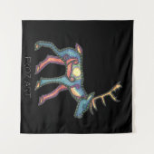 Pictish Stag Sun Wandkleed (Voorkant (horizontaal))