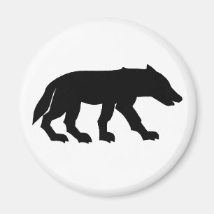 Pictish Wolf Cutout Magneet