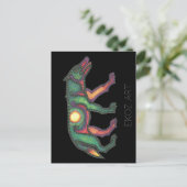 Pictish Wolf Sun Briefkaart (Staand voorkant)