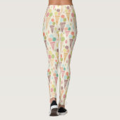 Pictocrèmekegelpatroon Leggings (Achterkant)
