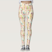 Pictocrèmekegelpatroon Leggings (Voorkant)