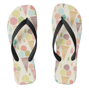 Pictocrèmekegelpatroon Teenslippers