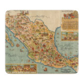 Pictografische kaart van Mexico Snijplank (Voorkant)