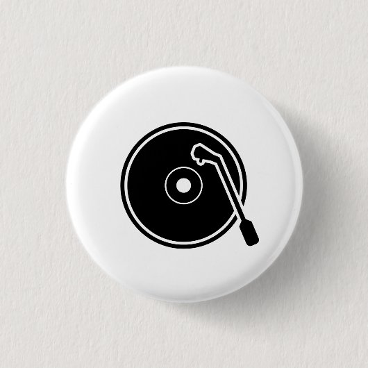 Pictogram Button 'I Heart Vinyl' (Voorkant)