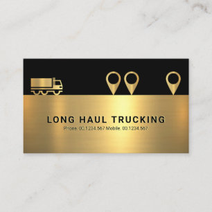 Pictogram Creative Gold Truck Lock maakt letters i Visitekaartje