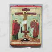 Pictogram dat de Crucifixatie met de Maagd toont Briefkaart (Voorkant)
