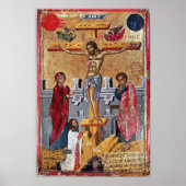 Pictogram dat de Crucifixion, 1520 afgeeft Poster (Voorkant)