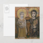 Pictogram die Abbott Mena met Christus Briefkaart (Voorkant / Achterkant)